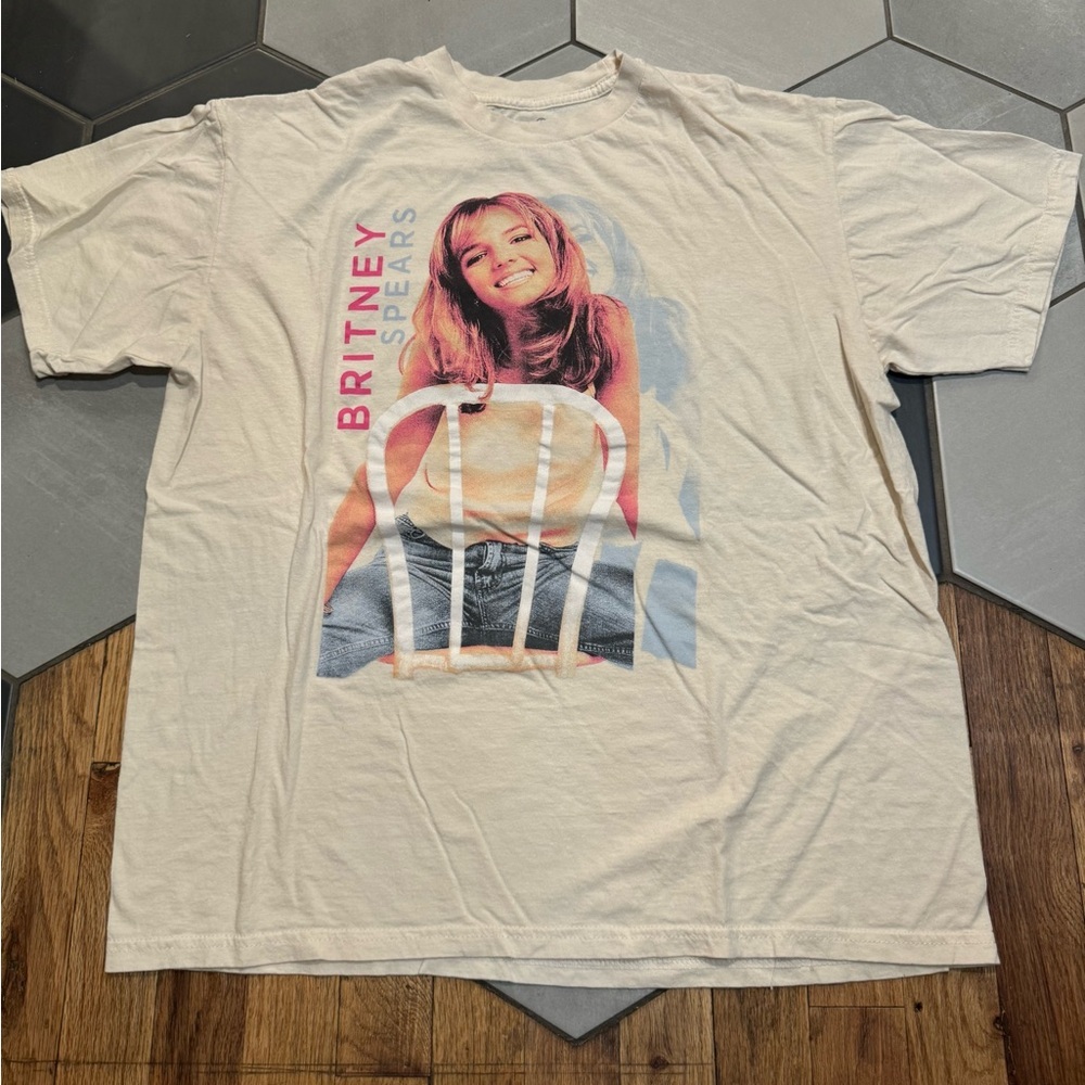 Brittany Spears T Shirt L Official logo band Original merch tee VGUC Large